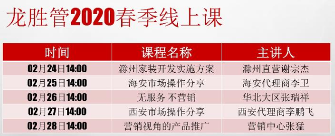 ?“疫”起，學習！ 龍勝管2020年春季線上課開課啦~